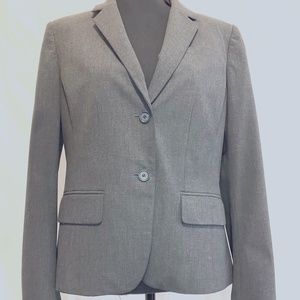 Ann Taylor Size 8 Suit Jacket Grey